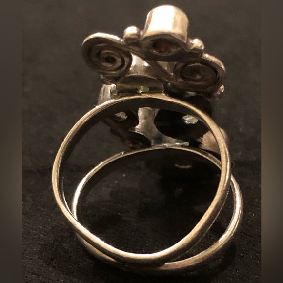 MULTICOLORED Fine Gemstone Ring - Picture 7 of 9